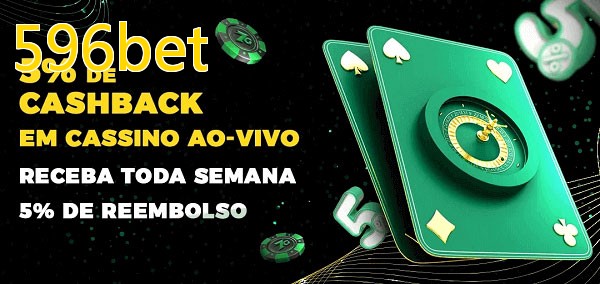 Promoções do cassino ao Vivo 596bet